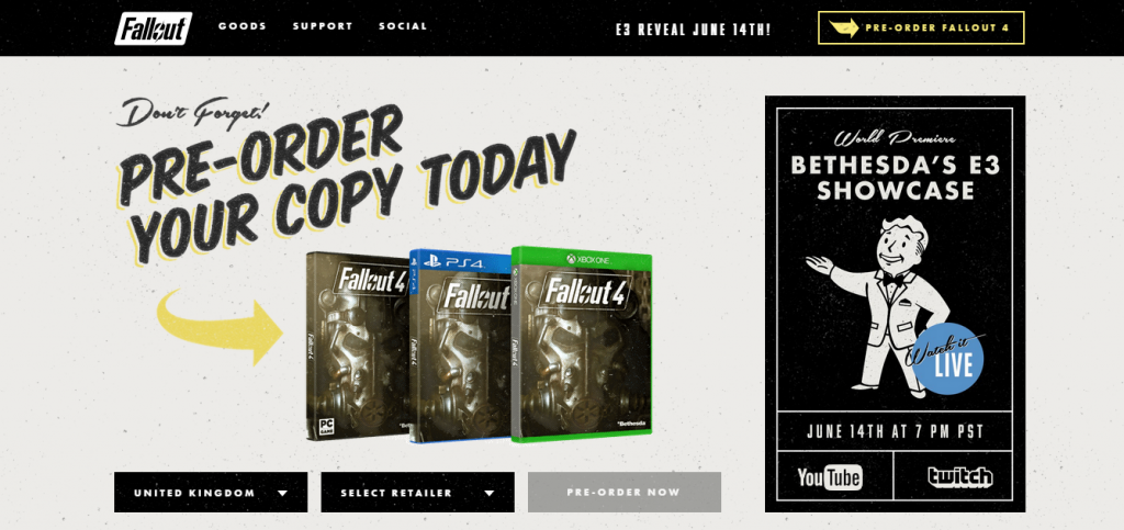 pre order fallout